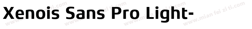 Xenois Sans Pro Light字体转换